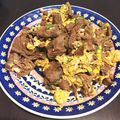 クック6G4PXR☆'s cooksnap of when they made 牛肉のあまから卵炒め.
