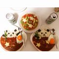クック74D4VA☆'s cooksnap of when they made パンダおにぎり♪子供大喜び!!!!.