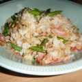 恋ちゃんマミー's cooksnap of when they made ベーコンアスパラのトマトバターピラフ.