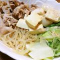 月見なっとう's cooksnap of when they made (マロニー+すき焼きのタレ)×ルクエ.