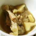 miyabi's cooksnap of when they made チキンとポテトのニンニク煮.