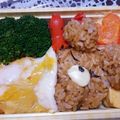 芋茶618's cooksnap of when they made デコ弁☆お昼寝くまちゃん.