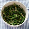 あーもこ's cooksnap of when they made いんげんのごま醤油あえ.