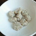 tae★man's cooksnap of when they made 離乳食後期♡アジのさつま揚げ風&つみれ♡.