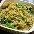 牛乳どーなつ's cooksnap of when they made あっという間♪しらすと小松菜の卵とじ.