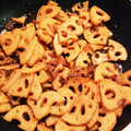 ちえぴこ's cooksnap of when they made れんこんと豚肉の甘辛炒め.