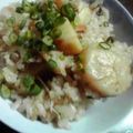 kumichon's cooksnap of when they made シンプルが一番♪ホタテの炊き込みご飯.