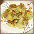 pandamama_'s cooksnap of when they made もやしと豚肉のモチモチ焼き.