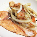 芥次郎's cooksnap of when they made ☆生秋鮭のバタームニエル☆.