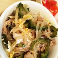 こみなこ's cooksnap of when they made 豚肉とモヤシとゴーヤでチャンプル！.