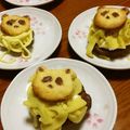 feleza's cooksnap of when they made ぱんだで♪さつま芋モンブランカップケーキ.