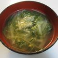 ☆Rokko☆'s cooksnap of when they made ＊水菜と油揚げの味噌汁＊.