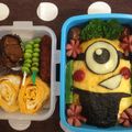 松潤ヒロキチ's cooksnap of when they made ミニオン キャラ弁 小学校遠足♡.