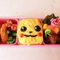 こりっこ♡'s cooksnap of when they made 顔だけピカチュウオムライス☆キャラ弁.