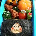 ｍａ＊ｋｏ's cooksnap of when they made キャラ弁に♪秋～くり抜きくりちゃん弁当♪.