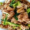 まおたろう1's cooksnap of when they made 豚肉と小松菜の生姜炒め.