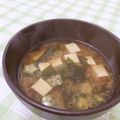 赤い電話's cooksnap of when they made おくら味噌汁.