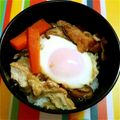yukky☆mama's cooksnap of when they made 牛すき焼き丼.