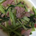 みんとぅく's cooksnap of when they made 小松菜と生ハムのガーリック炒め.