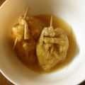 sayori-pon's cooksnap of when they made 油あげ巾着煮～とろりチーズ入り.
