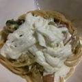 kojikachan's cooksnap of when they made シチューの素で作る簡単クリームパスタ.