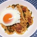 ＊marble＊'s cooksnap of when they made ワンポット♡懐かしいこってりナポリタン.