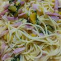すぬーぴー＊＊'s cooksnap of when they made かぼちゃと牛乳のクリームパスタ.