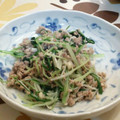 ゆきく's cooksnap of when they made 豚挽肉とえのきだけと水菜のにんにく炒め.
