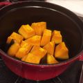 えじまーる's cooksnap of when they made ストウブ♪砂糖なしホクホクかぼちゃ煮物♪.