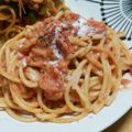 146cmママ's cooksnap of when they made ズワイガニのトマトクリームパスタ.