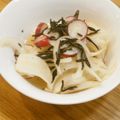 反省堂書店（のぐち）'s cooksnap of when they made ラディッシュと玉ねぎのひじきさっぱり和え.