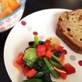 あたむ❤189's cooksnap of when they made ✿パーティーに❀小松菜パプリカの✿ナムル.