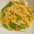 liutan's cooksnap of when they made ぴりうま！鶏肉と水菜のわさび醤油パスタ.