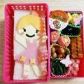 マリ心春's cooksnap of when they made バレリーナの女の子♪キャラ弁.
