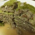 まゆこっさん's cooksnap of when they made キャベツとひき肉のオーロラミルフィーユ.