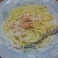 凛架☆'s cooksnap of when they made ＊残った鮭で＊サーモンクリームパスタ.