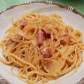 ｴﾉｺﾛ's cooksnap of when they made 生クリーム・牛乳なし☆ローマ風カルボナーラ.