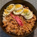 プルンバゴ's cooksnap of when they made めちゃうま！！鳥挽肉のそぼろ丼.