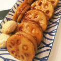 ＊なっちゃん＊'s cooksnap of when they made 黄金比の甘辛タレで作る蓮根のはさみ焼き.