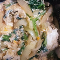 NK0603's cooksnap of when they made ほうれん草と玉ねぎの卵とじ♪.