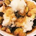 くみこんぶ☆'s cooksnap of when they made 茄子と鶏肩肉(鶏もも肉でも！)の揚げ出し.