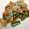 ぴのこあき's cooksnap of when they made 鶏ムネ肉のゴマ味噌マヨ炒め.