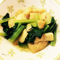 まーげ's cooksnap of when they made 菜っ葉とお揚げの炊いたん、京おばんざい2.