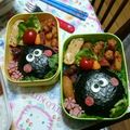 美優鈴♪'s cooksnap of when they made 簡単♪まっくろくろすけハロウィンキャラ弁.