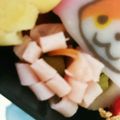 yuhumu's cooksnap of when they made え？楊枝で留めてる！？ハムの花.