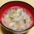 ドルフィンサーモン's cooksnap of when they made 白菜と長ネギの和風梅肉スープ.
