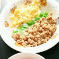 ナギヤ1114's cooksnap of when they made 忙しい日の！！しそ風味の鶏そぼろ三色丼.