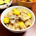 ゆにこーん☆'s cooksnap of when they made プチッと鍋★舞茸・椎茸・銀杏炊き込みご飯.