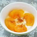 あーもこ's cooksnap of when they made 治郎柿で柔らか柿のヨーグルト添え♪.