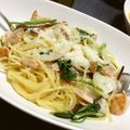 ラビオレンジ's cooksnap of when they made 鮭とほうれん草のクリームパスタ.